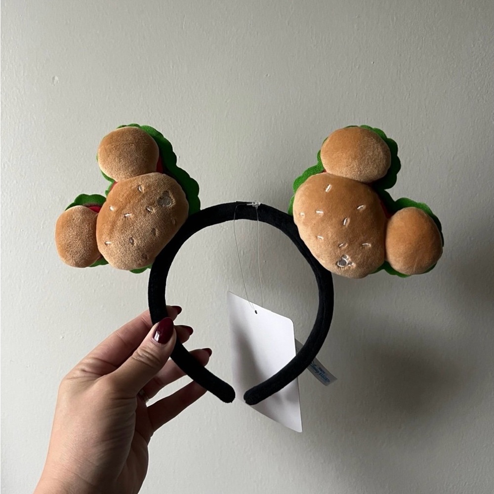 Burger Themed Headband with Ears from Tokyo Disney